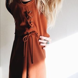 Brand new Glamorous dress, with lace up side.